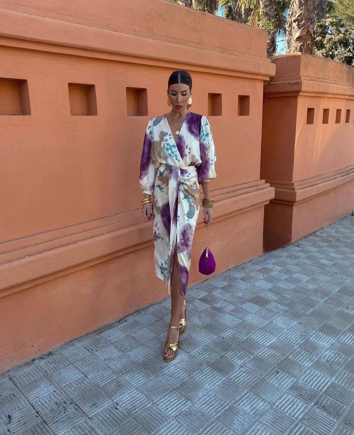 Hedwig™ | Artistic Wrap Midi Dress
