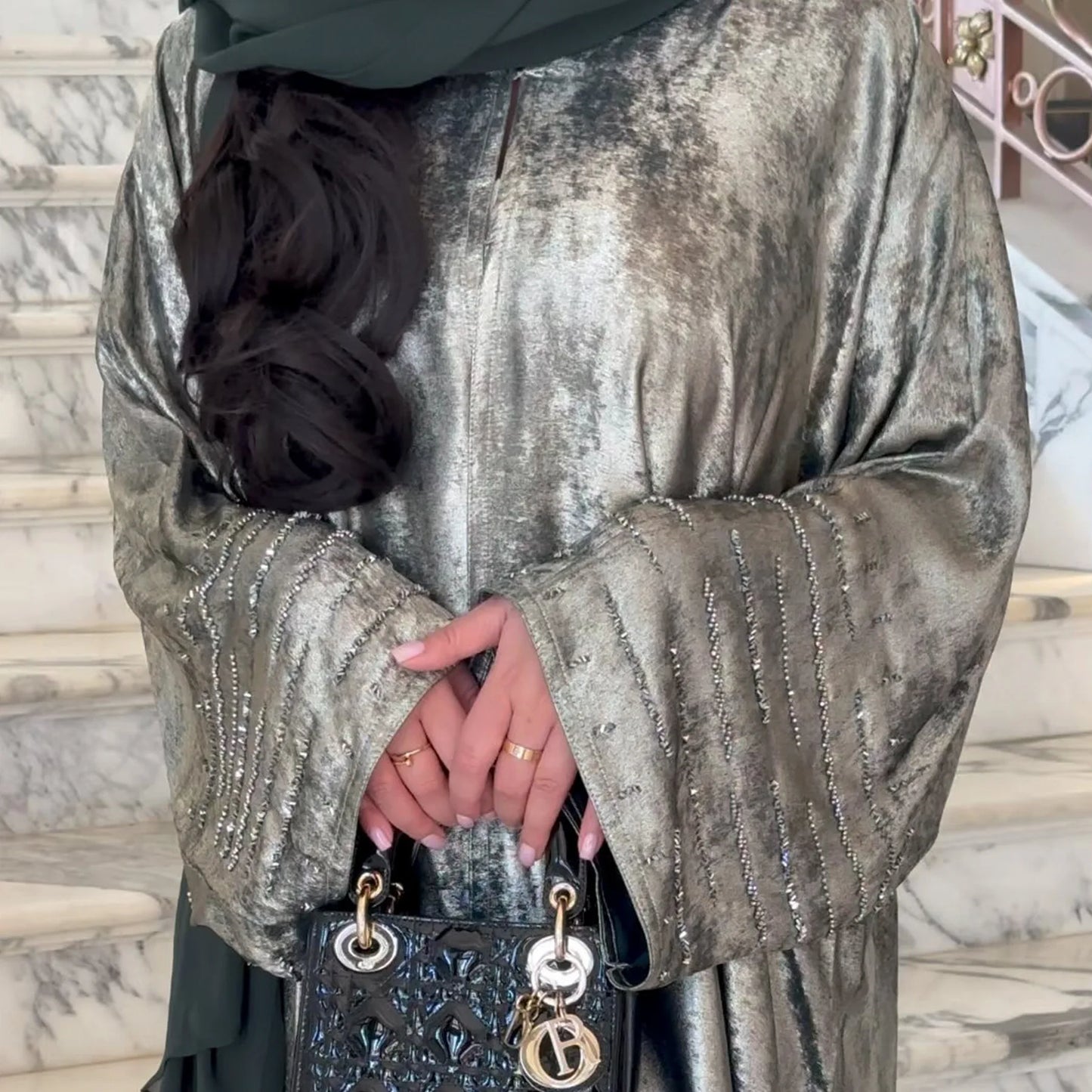 Elegant Saudi Arabia Muslim Modest Cardigan for Women Eid