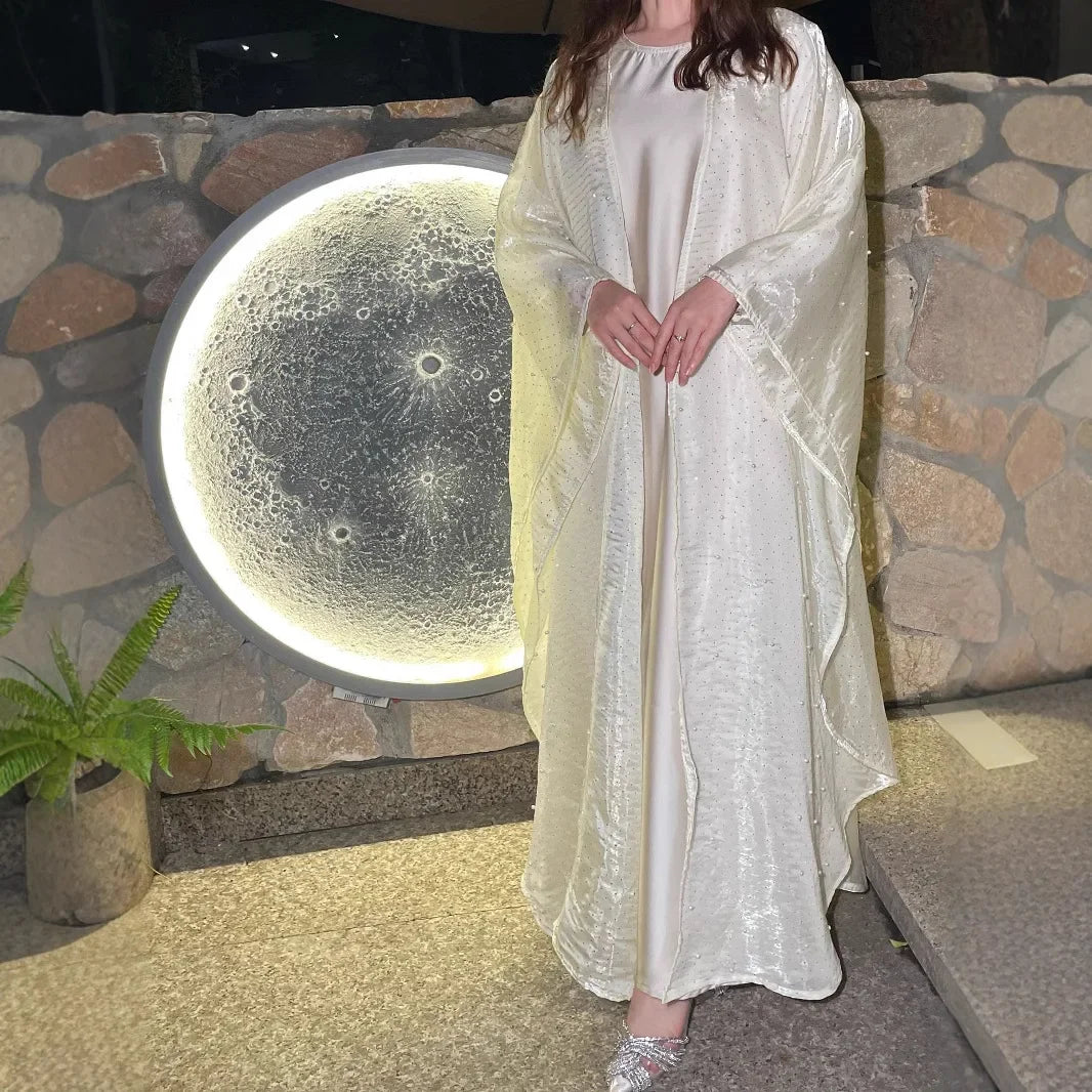Dress 2 Piece Sets Open Abayas for Women Party for your luxury event