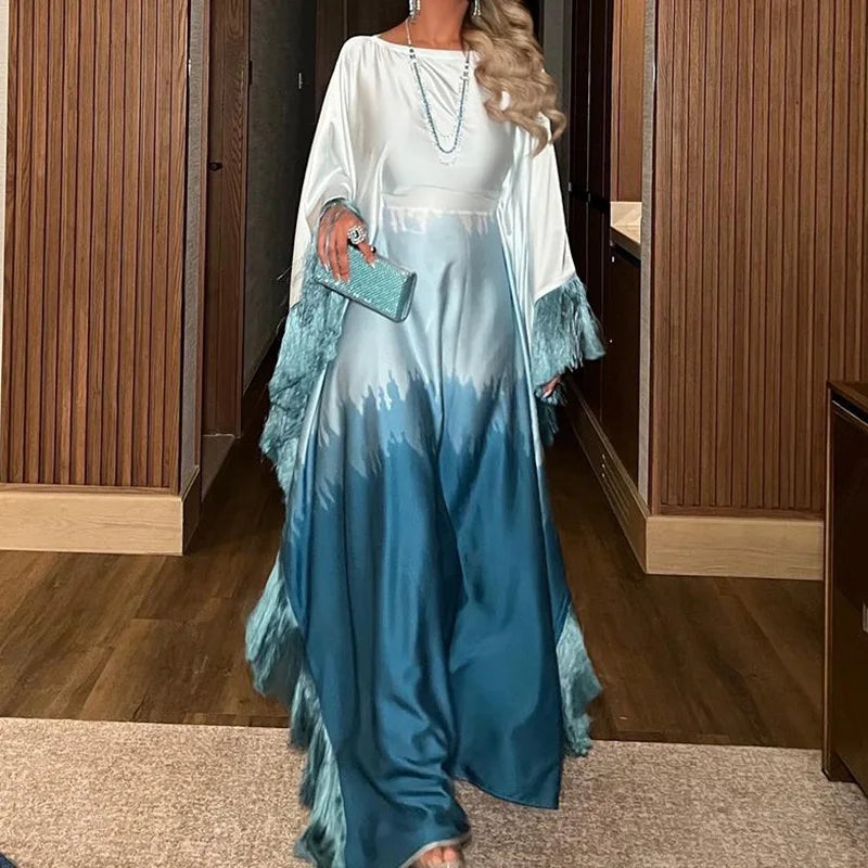 Eid Batwing Sleeve Abaya Dubai Luxury Abayas